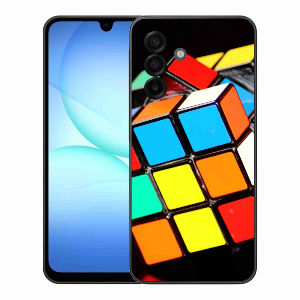 Gelový kryt mmCase na Samsung Galaxy A17 4G/5G - rubikova kostka