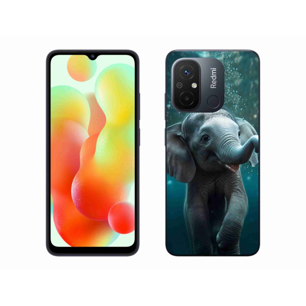 Gelový kryt mmCase na Xiaomi Redmi 12C - slůně pod vodou