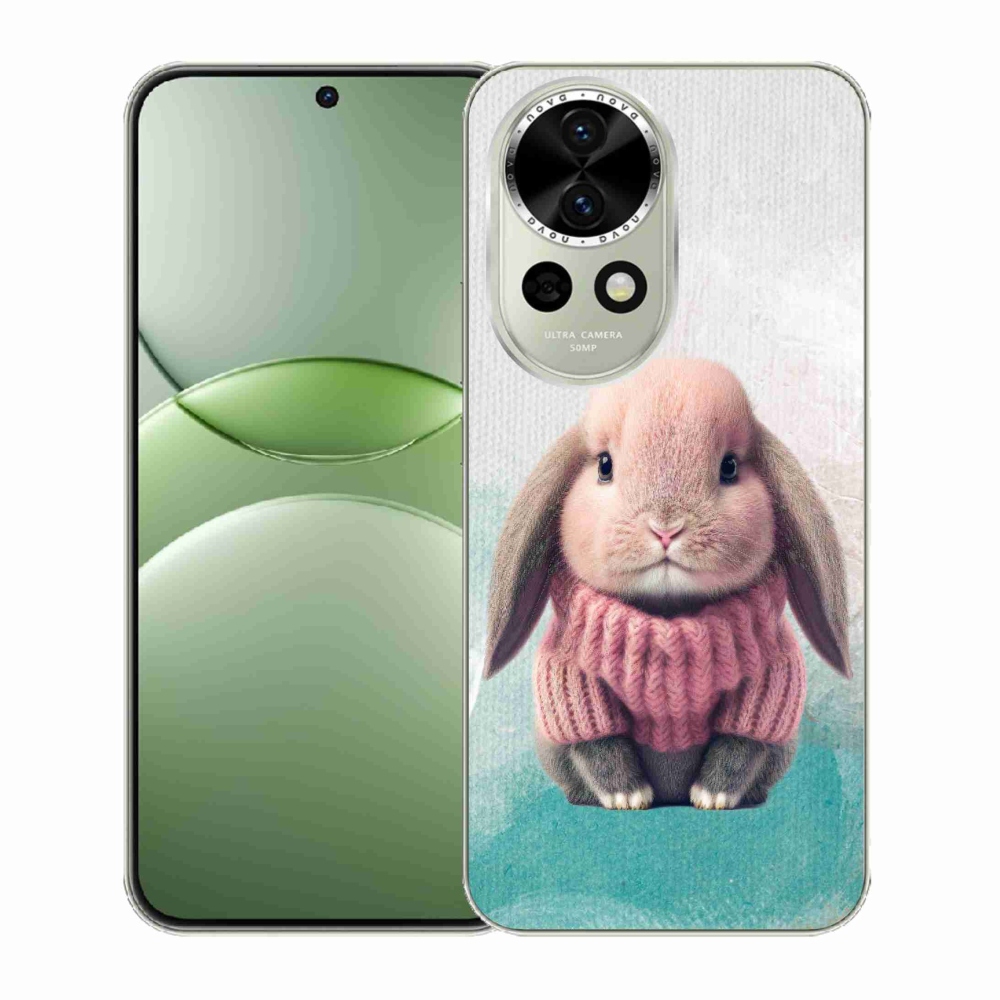 Gelový kryt mmCase na Huawei Nova 13 5G - králíček ve svetru