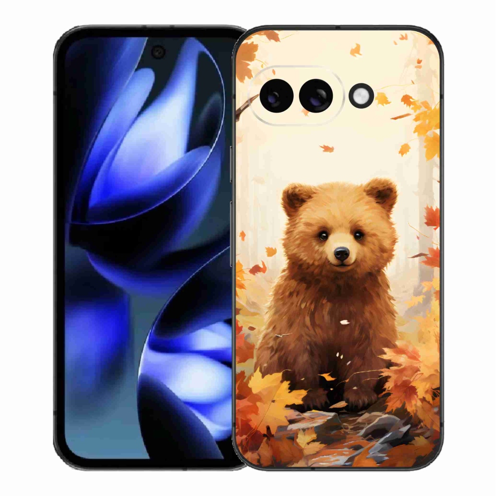 Gelový kryt mmCase na Google Pixel 9a - medvěd v lese
