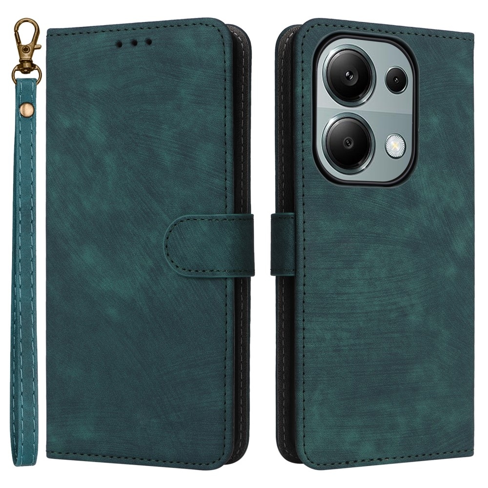 RFID knížkové pouzdro na Xiaomi Redmi Note 14S/Note 13 Pro 4G/Poco M6 Pro - zelené