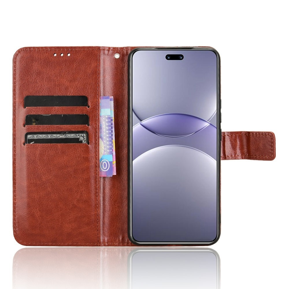 Crazy knížkové pouzdro na Huawei Nova 13 Pro 5G - hnědé