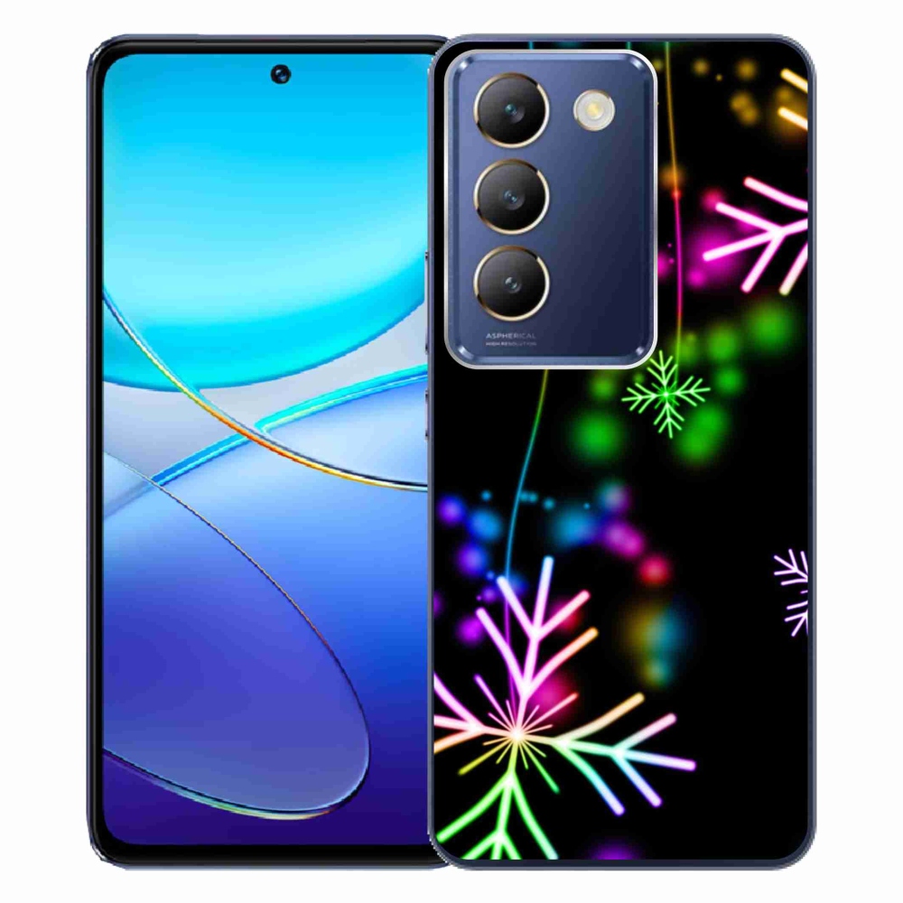 Gelový kryt mmCase na Vivo V40 SE 4G/5G - barevné vločky