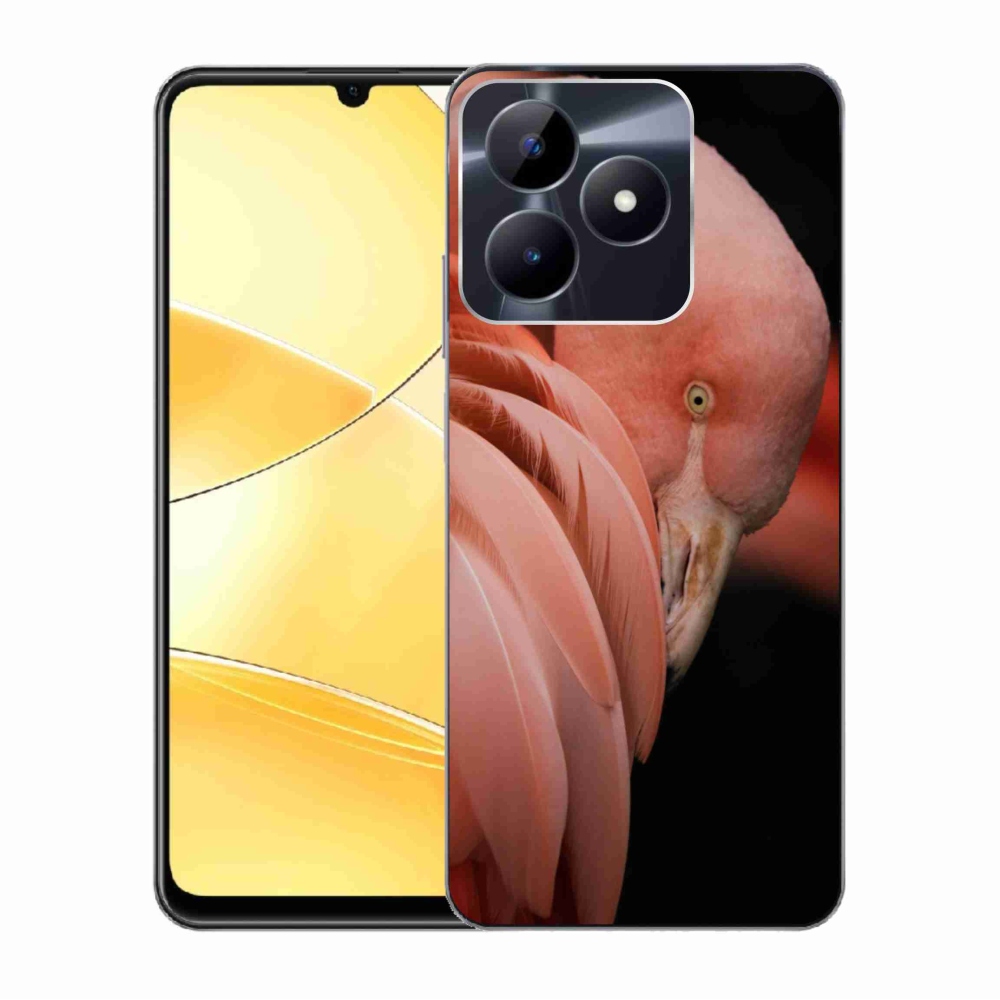 Gelový kryt mmCase na Realme C51/C53 - plameňák 3
