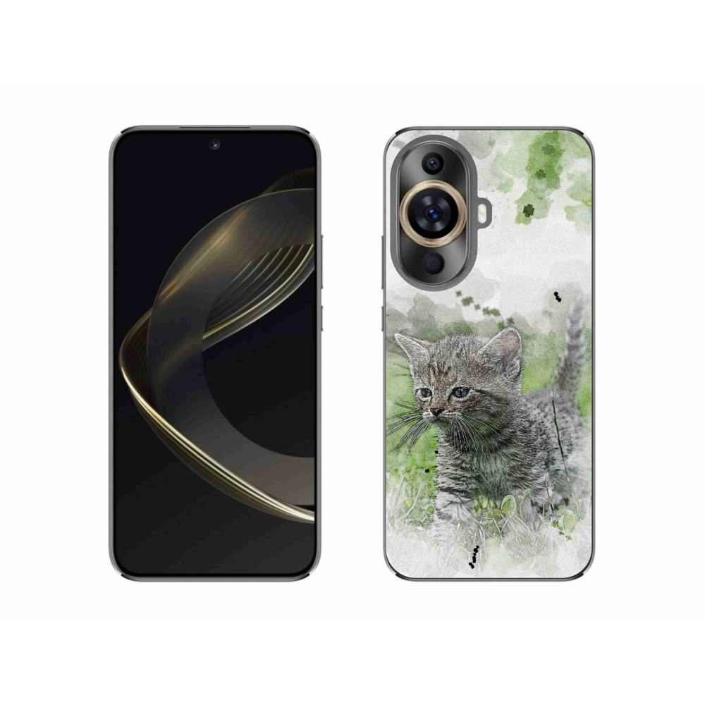 Gelový kryt mmCase na Huawei Nova 11 - roztomilé kotě 1