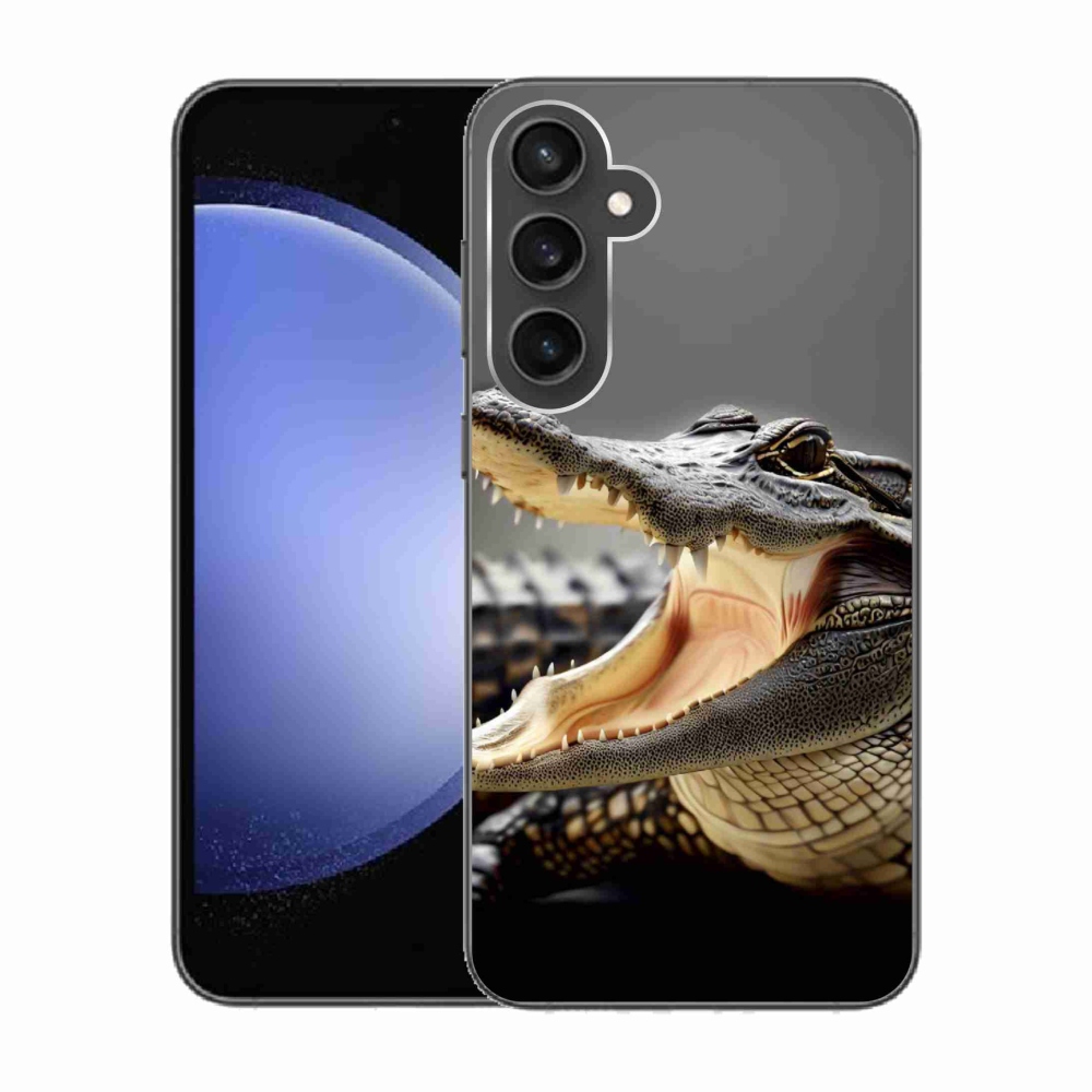 Gelový kryt mmCase na Samsung Galaxy S23 FE - krokodýl