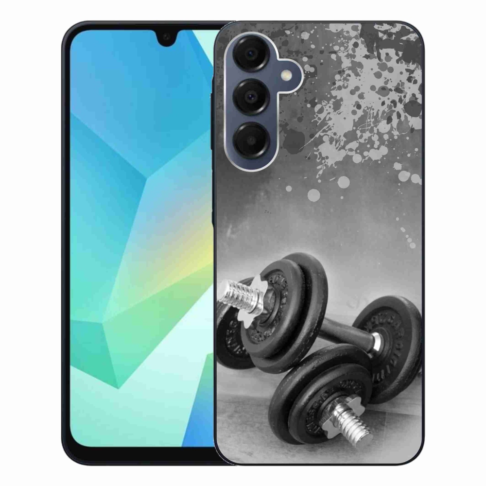 Gelový kryt mmCase na Samsung Galaxy A16 4G/5G - činky 1