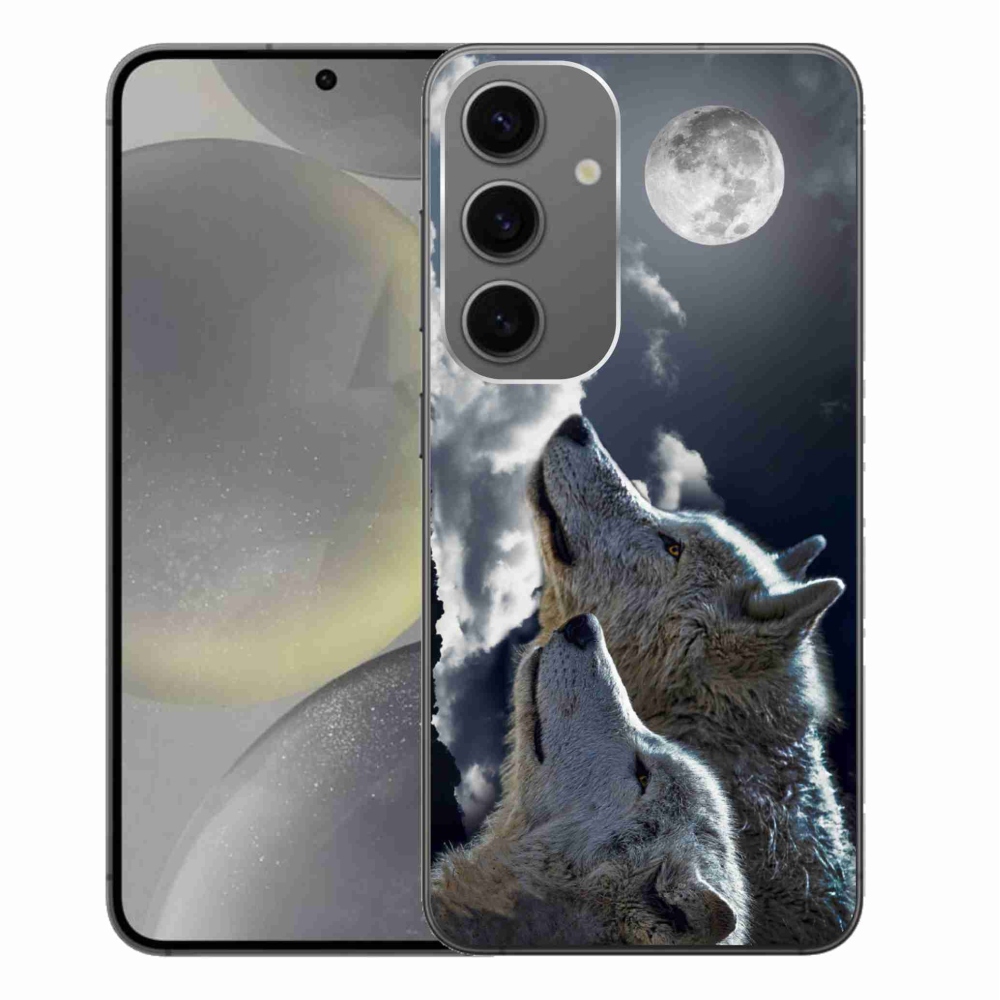 Gelový kryt mmCase na Samsung Galaxy S24+ - vlci