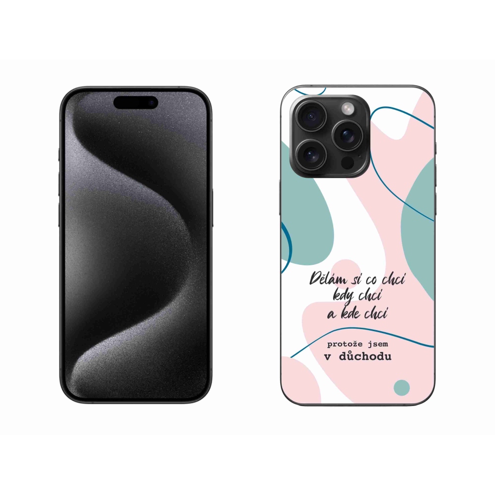 Gelový kryt mmCase na iPhone 15 Pro Max - vtipný text 10 bílé pozadí