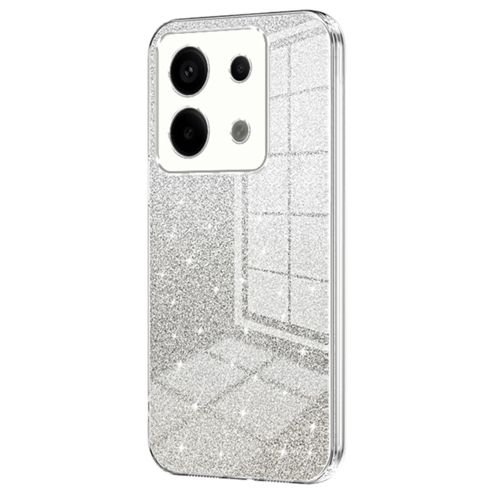 Cut gelový třpytivý obal na Xiaomi Redmi Note 13 Pro 5G/Poco X6 5G - průhledný