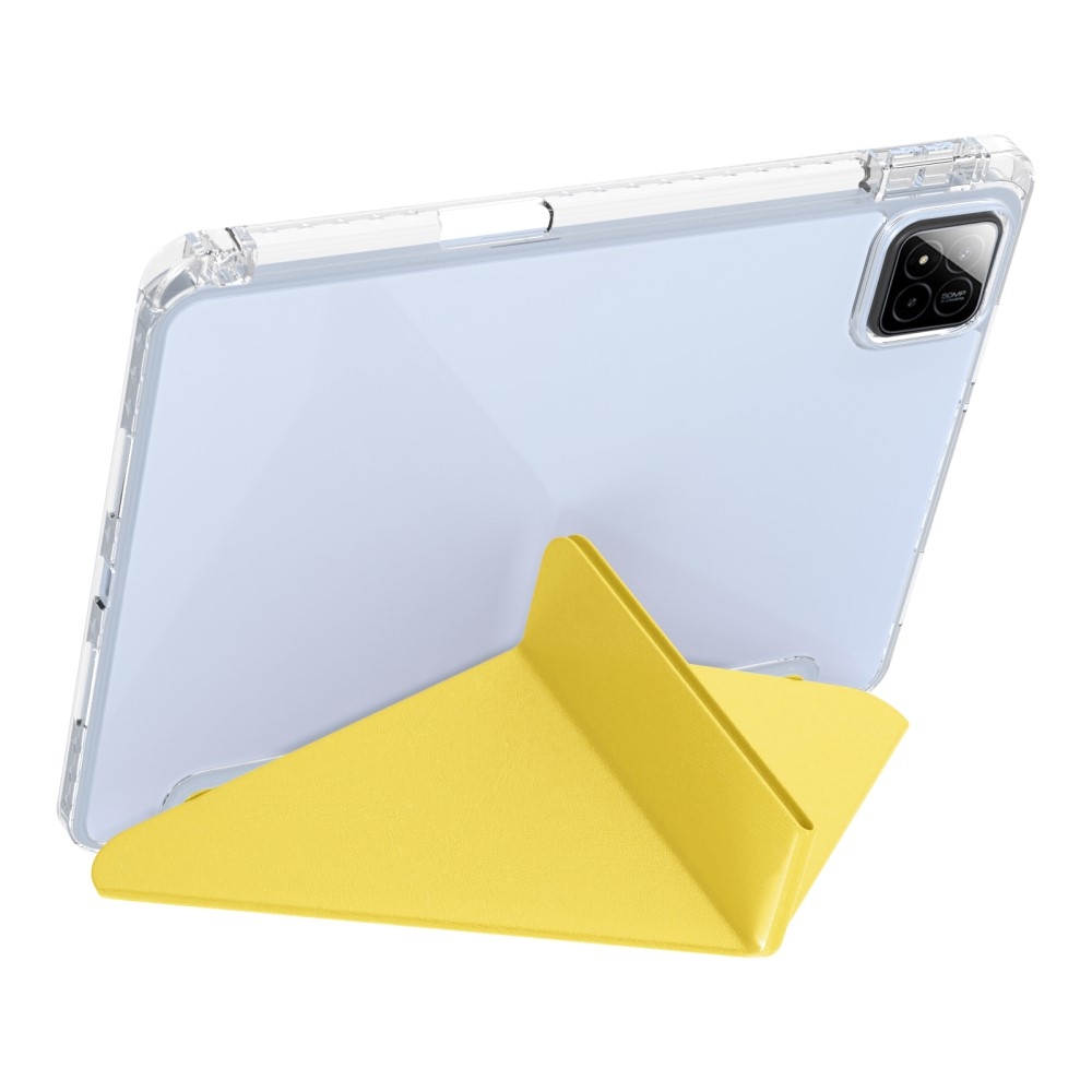 Origami chytré polohovací pouzdro na tablet Xiaomi Pad 7/7 Pro - žluté