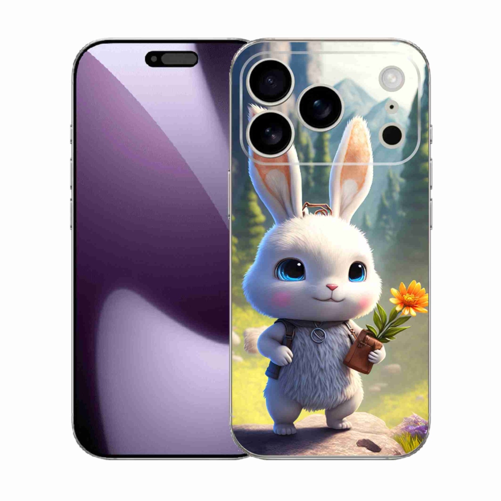 Gelový kryt mmCase na iPhone 17 Pro - roztomilý králíček