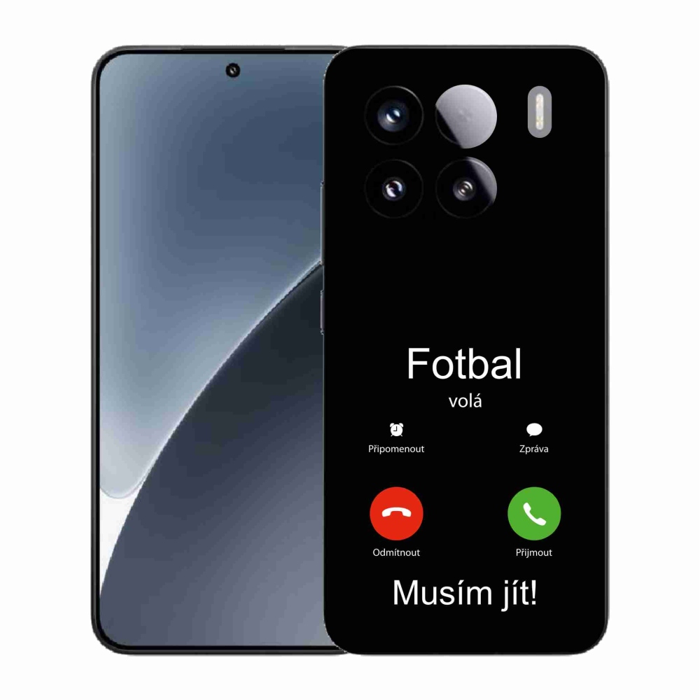 Gelový kryt mmCase na Xiaomi 15 - fotbal volá černé pozadí
