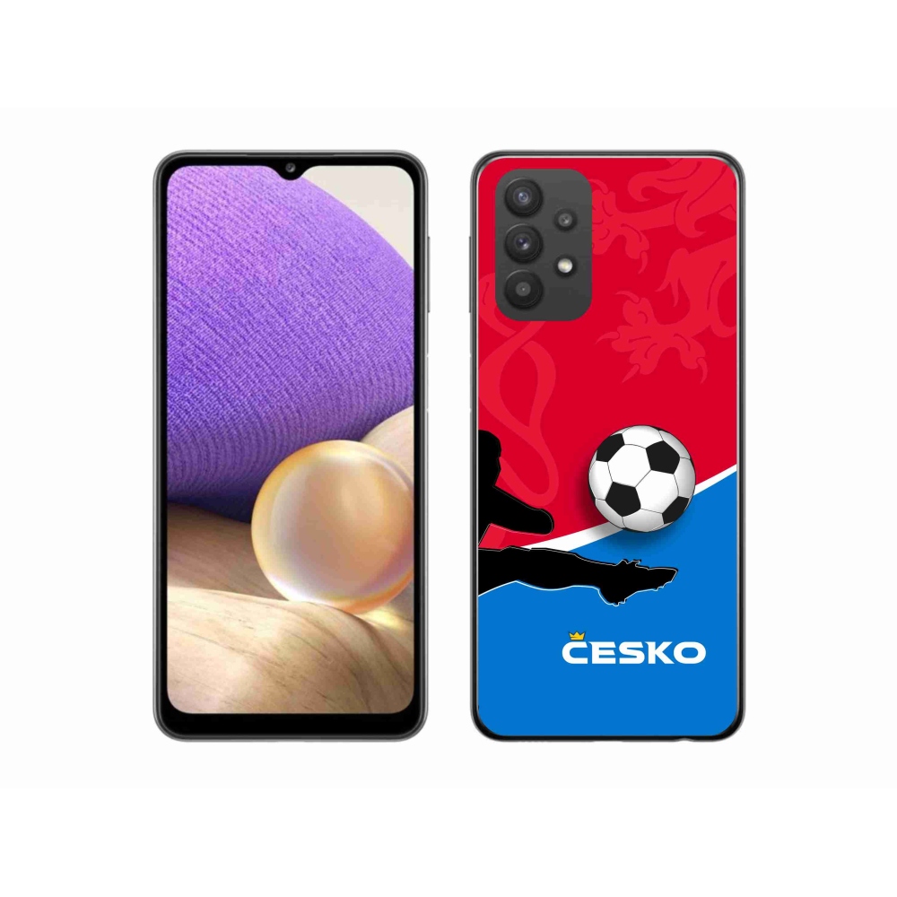 Gelový kryt mmCase na Samsung Galaxy A32 5G - fotbal Česko 2