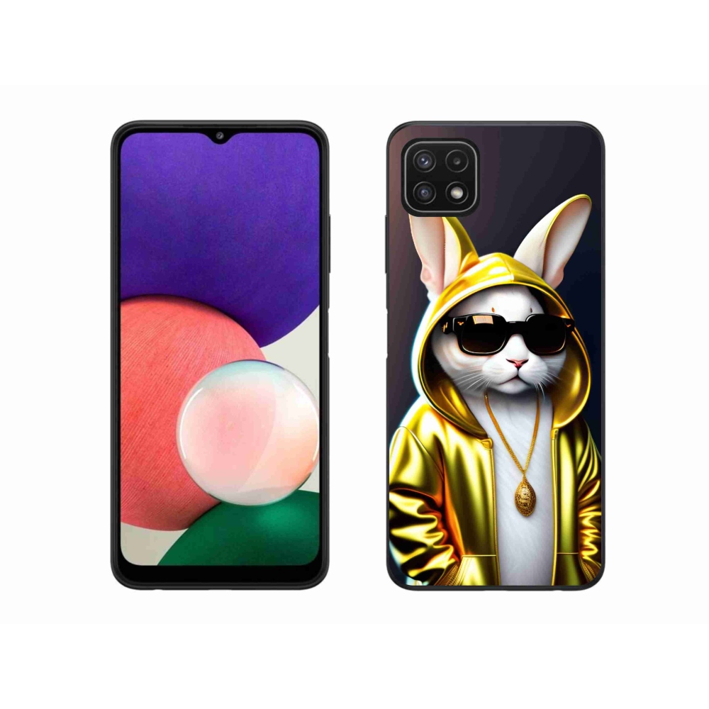 Gelový kryt mmCase na Samsung Galaxy A22 5G - kočka boss