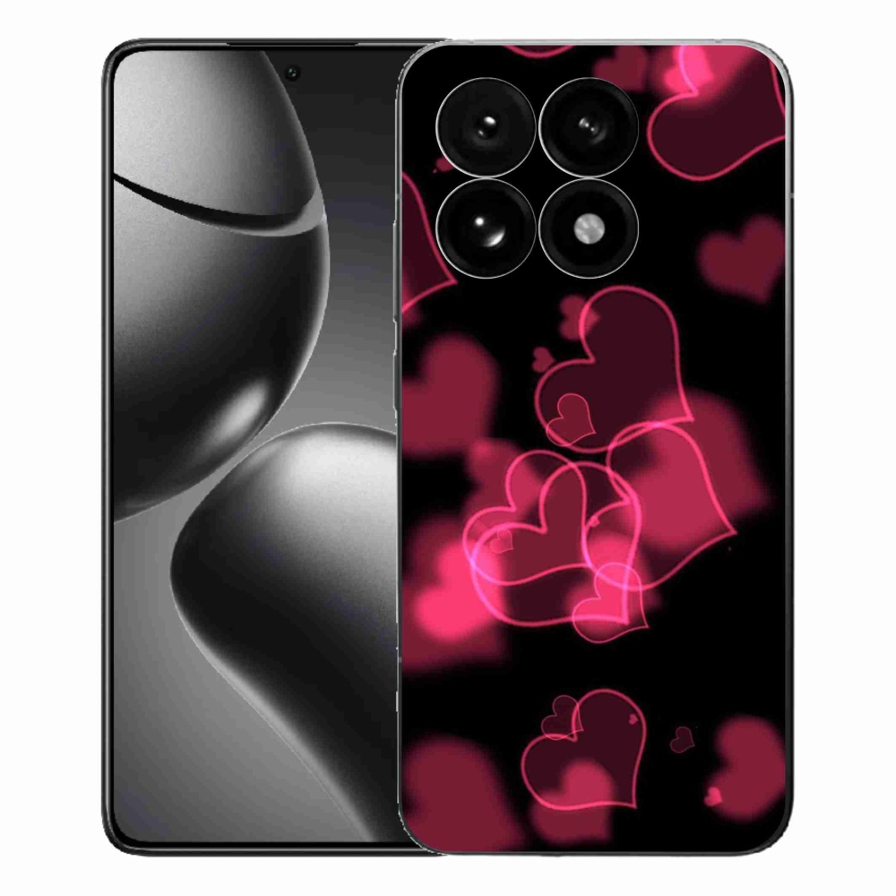 Gelový kryt mmCase na Xiaomi 15T - červená srdíčka