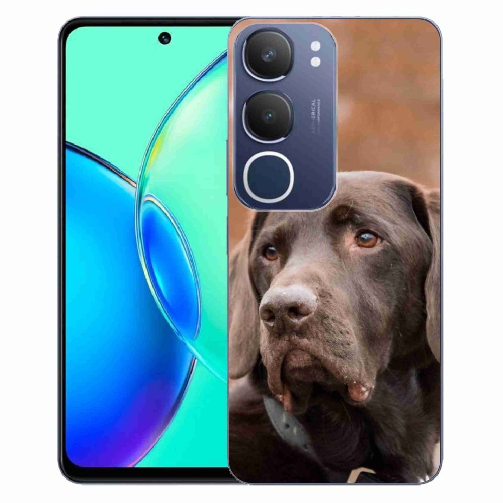 Gelový kryt mmCase na Vivo Y19s - hnědý labrador