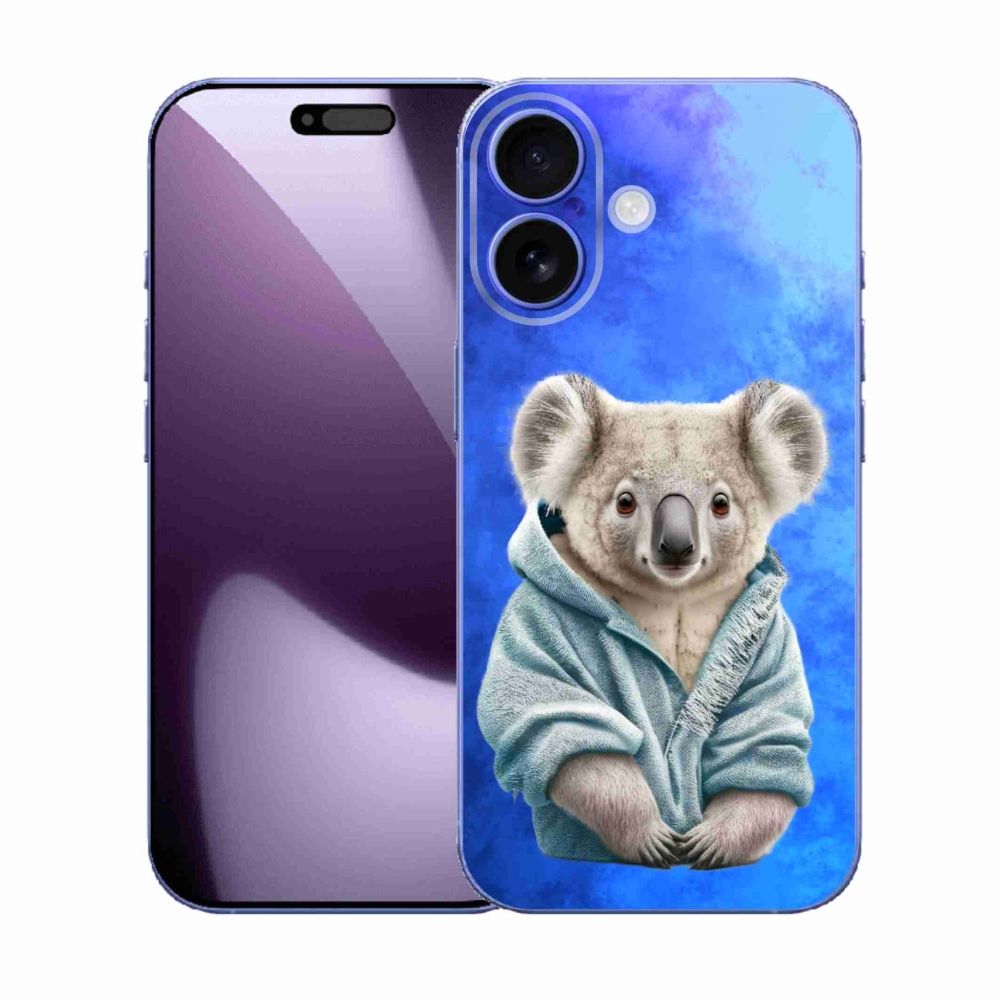 Gelový kryt mmCase na iPhone 17 - koala ve svetru