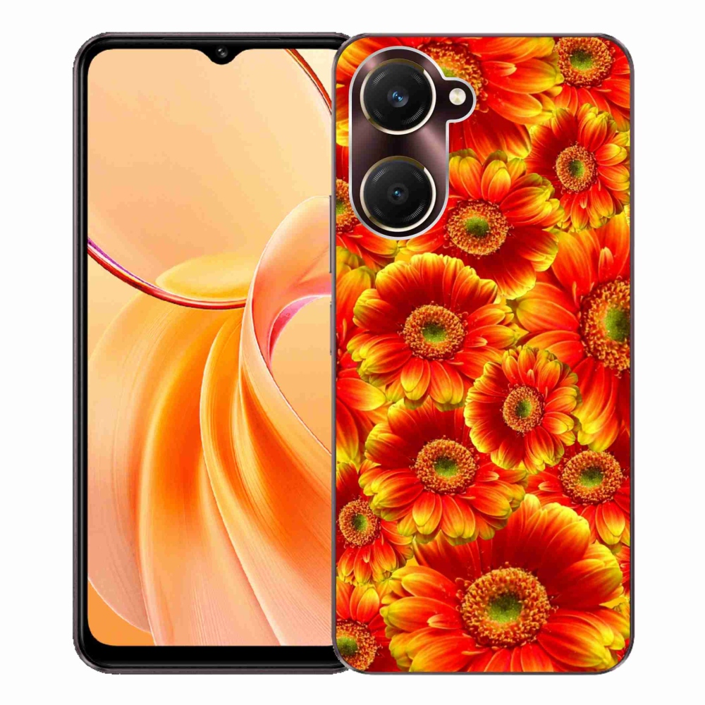 Gelový kryt mmCase na Vivo Y28s 5G - gerbera 1