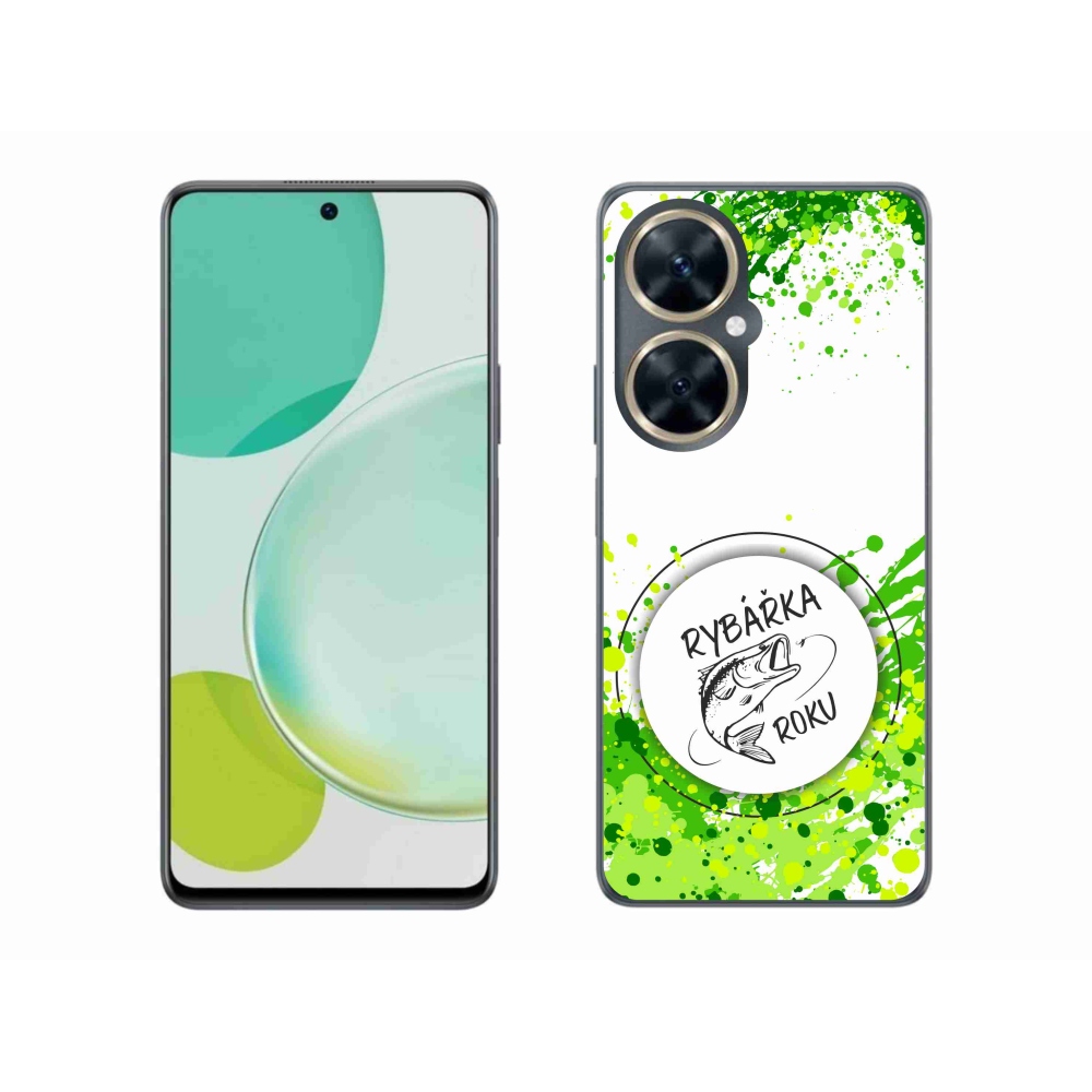 Gelový kryt mmCase na Huawei Nova 11i - rybářka roku bílé pozadí