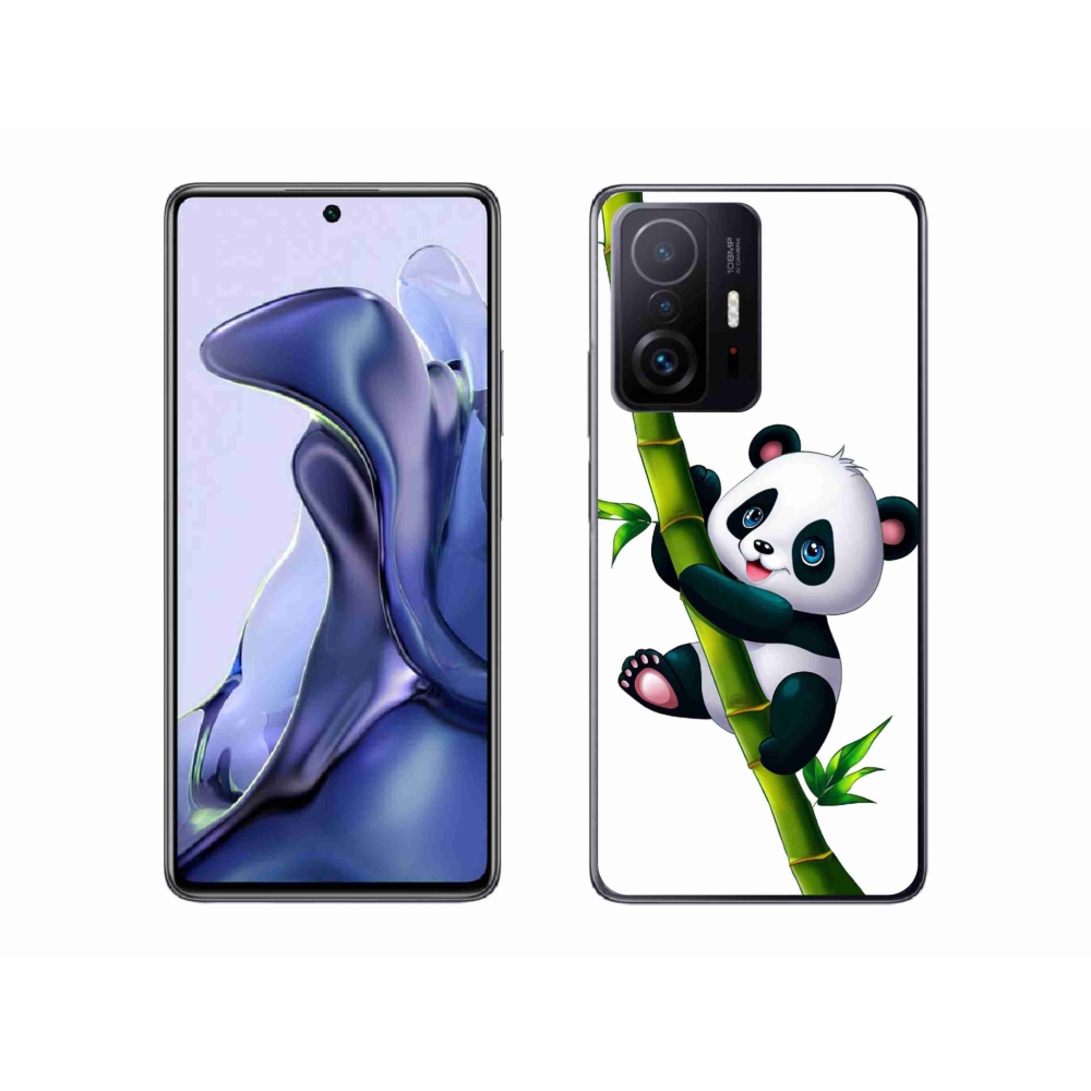 Gelový kryt mmCase na Xiaomi 11T Pro - panda na bambusu