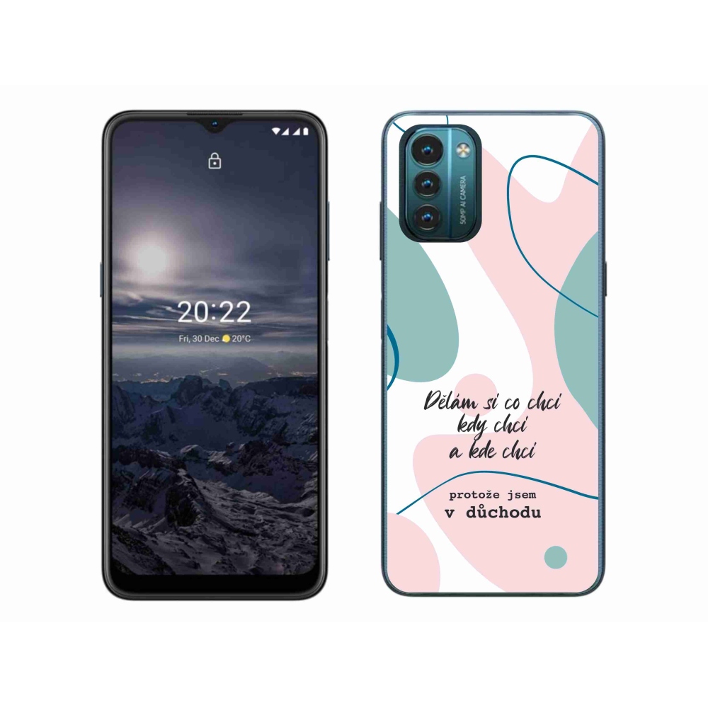 Gelový kryt mmCase na Nokia G11/G21 - vtipný text 10 bílé pozadí