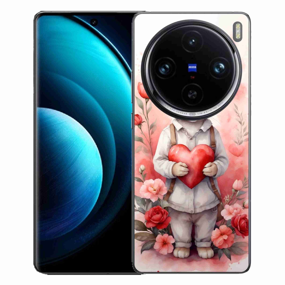 Gelový kryt mmCase na Vivo X100 Pro 5G - zajíc se srdíčkem
