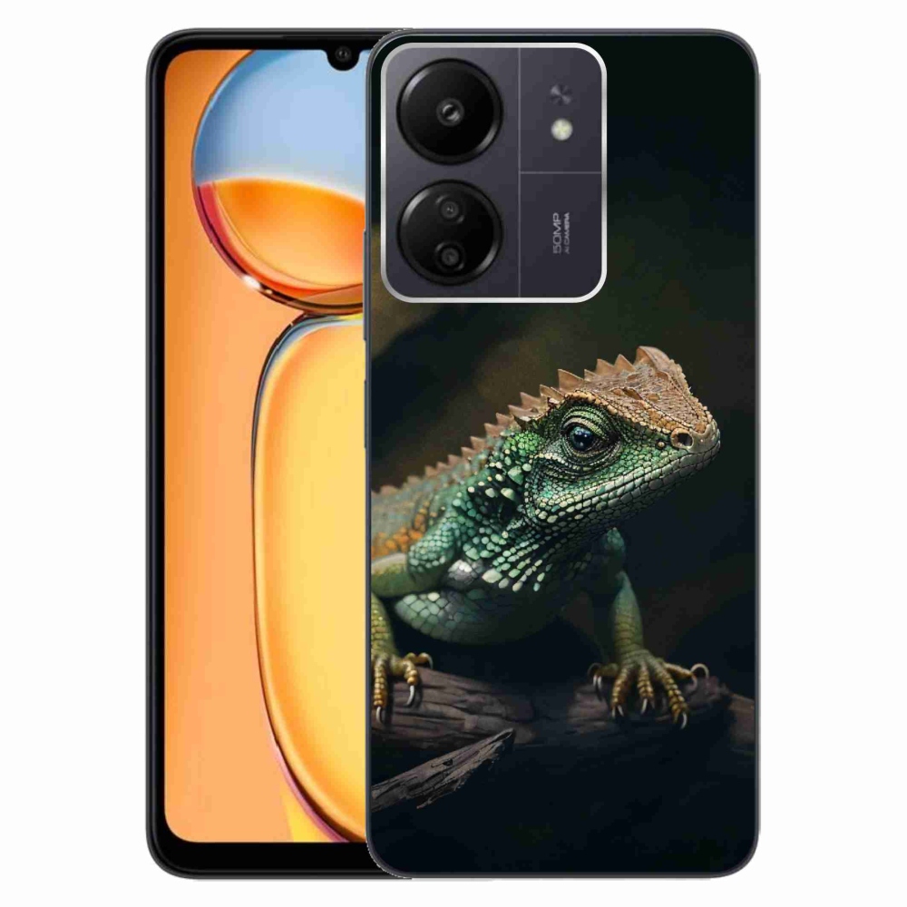 Gelový kryt mmCase na Xiaomi Poco C65/Redmi 13C - ještěr