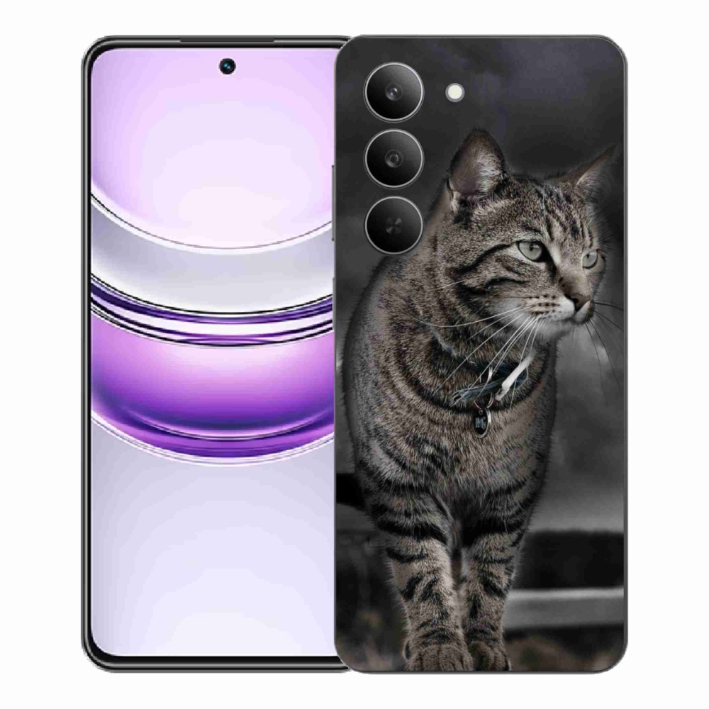 Gelový kryt mmCase na Realme 14x 5G - kočka