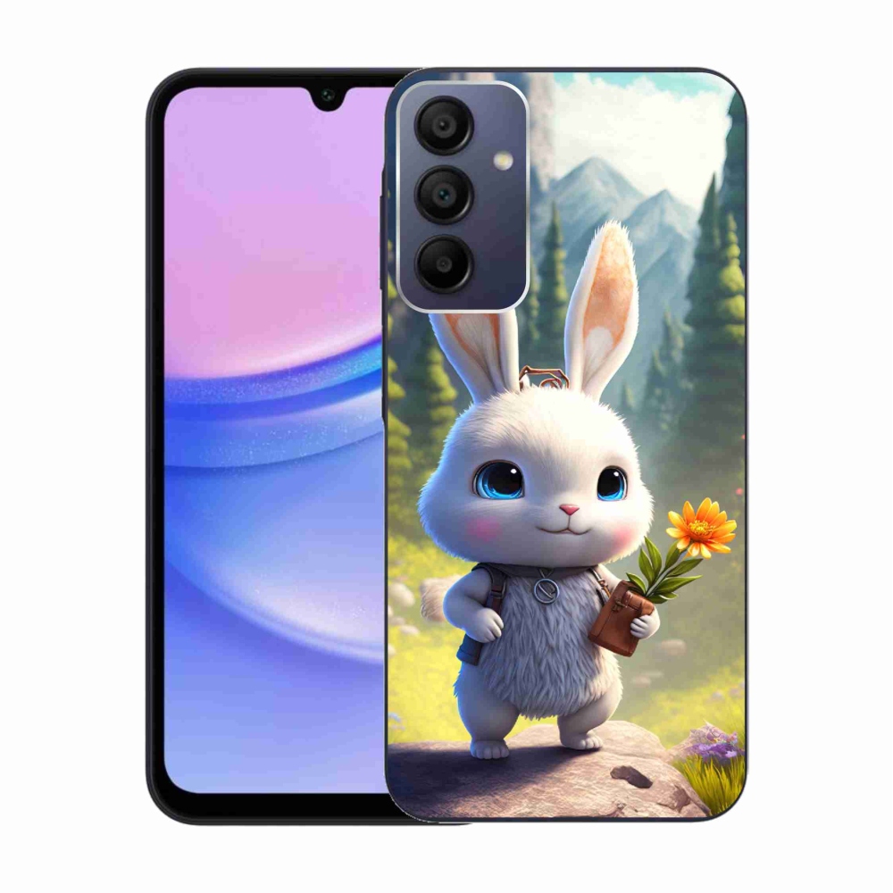 Gelový kryt mmCase na Samsung Galaxy A15 4G/5G - roztomilý králíček
