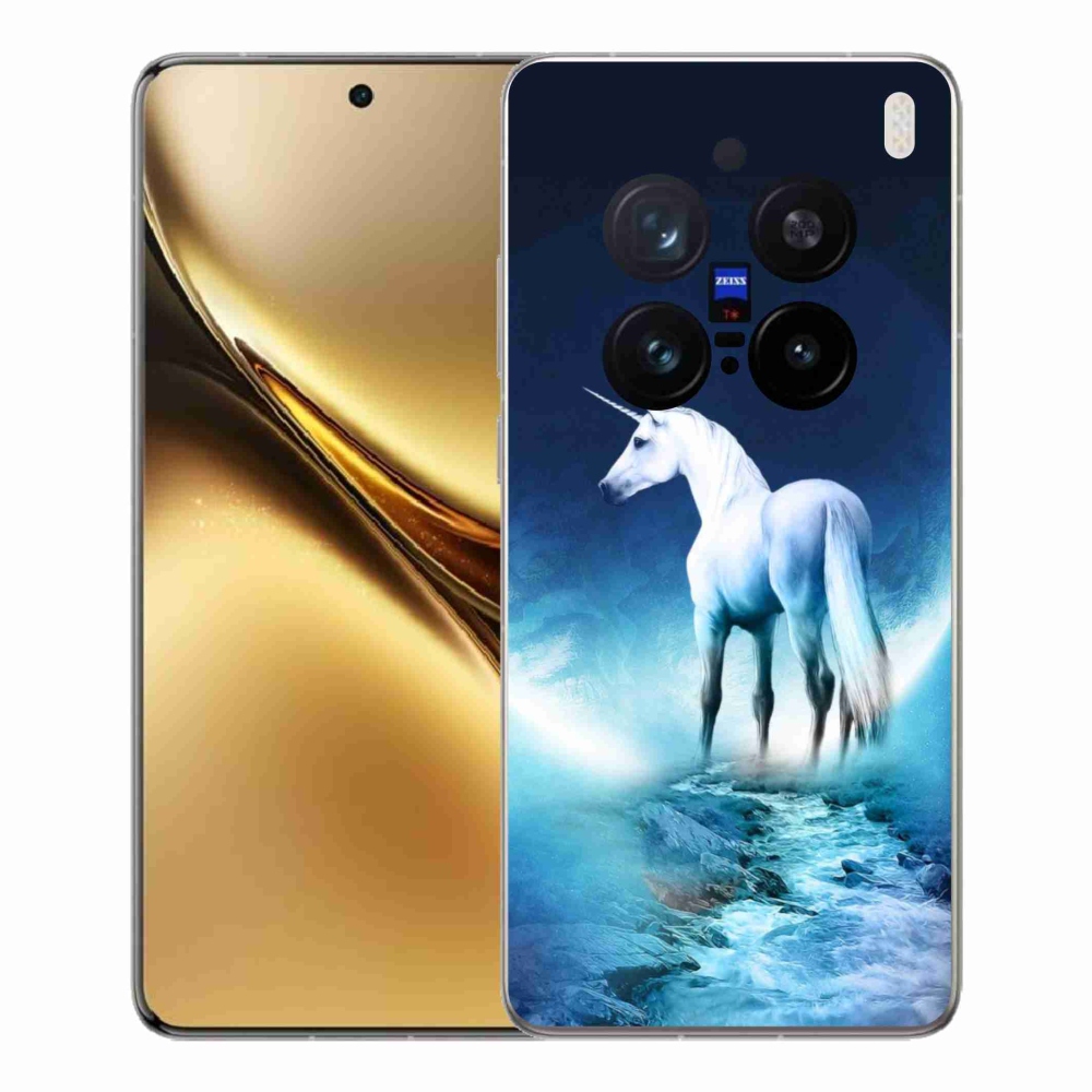Gelový kryt mmCase na Vivo X200 Pro 5G - bílý jednorožec