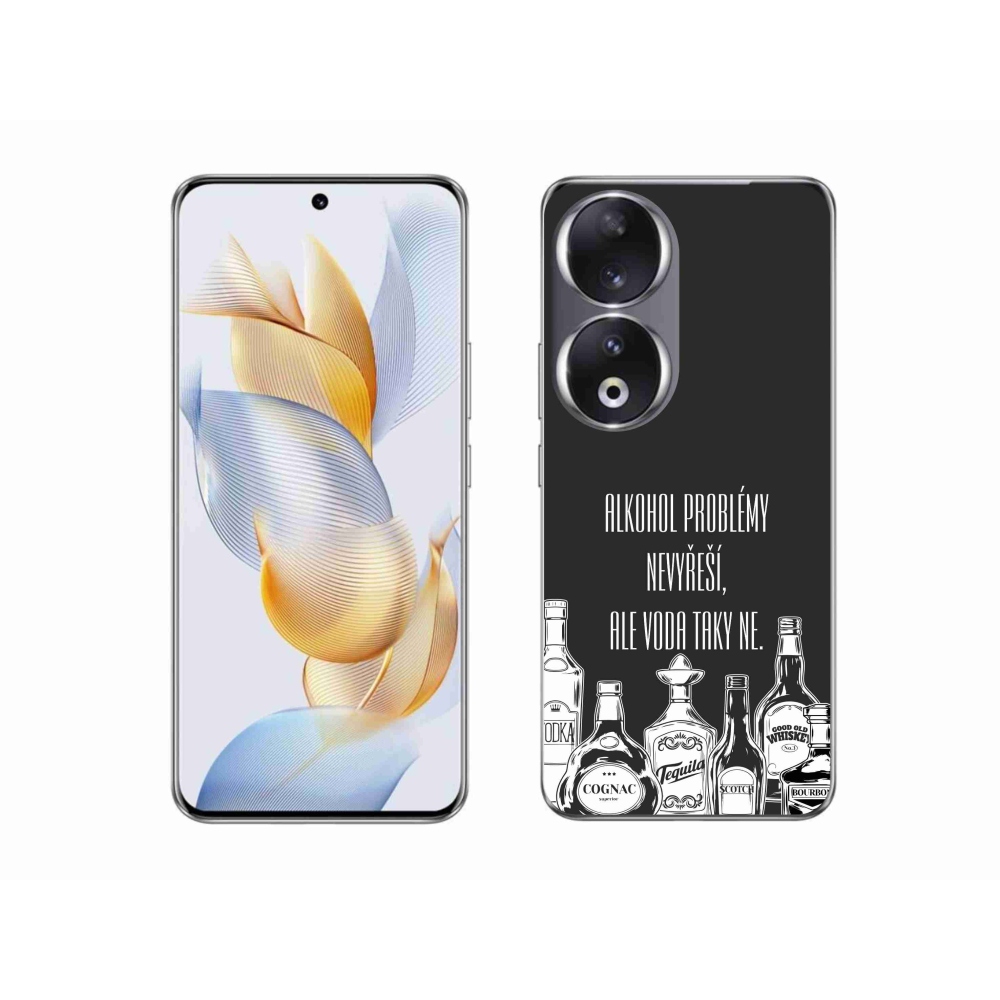Gelový kryt mmCase na Honor 90 - vtipný text černé pozadí