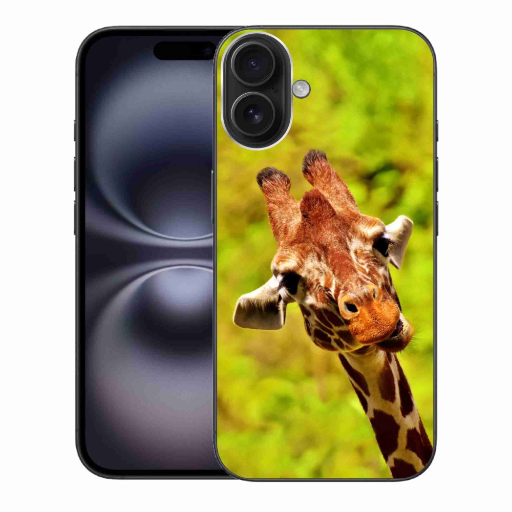 Gelový kryt mmCase na iPhone 16 Plus - žirafa