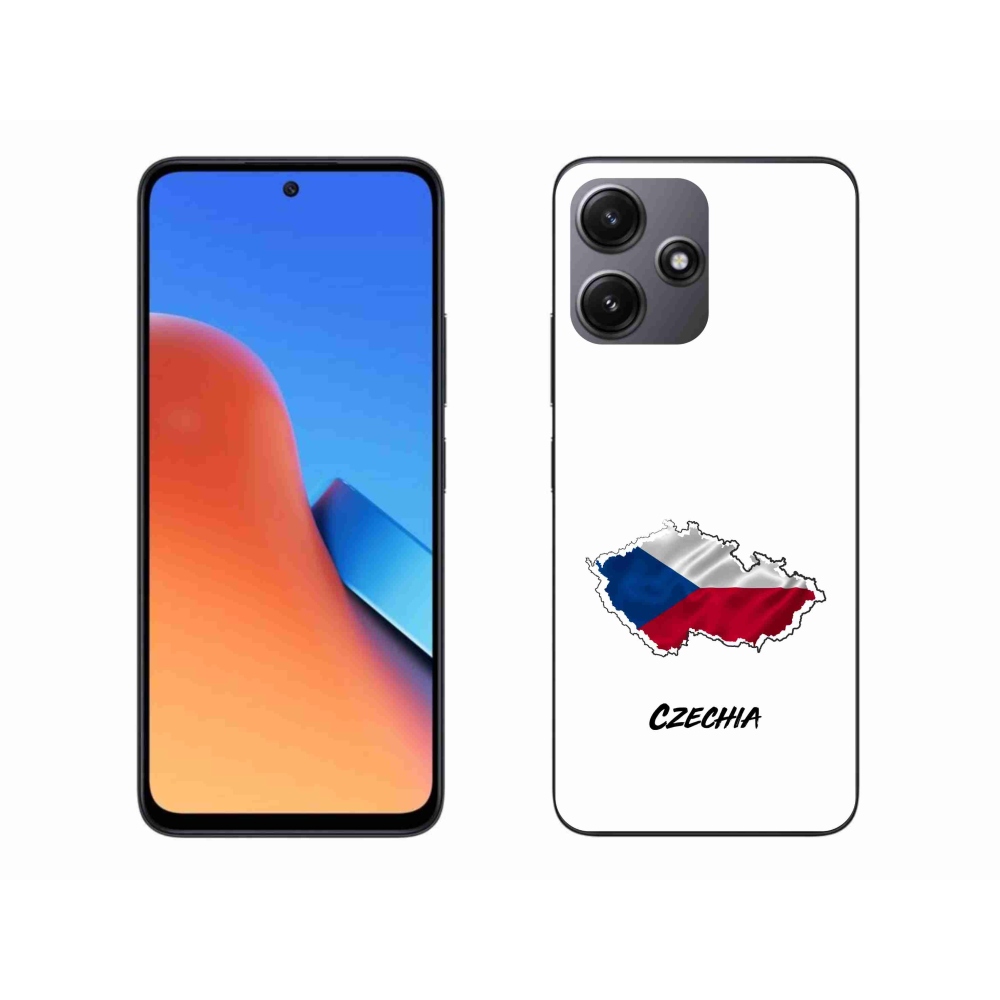 Gelový kryt mmCase na Xiaomi Redmi 12 5G - Czechia bílé pozadí