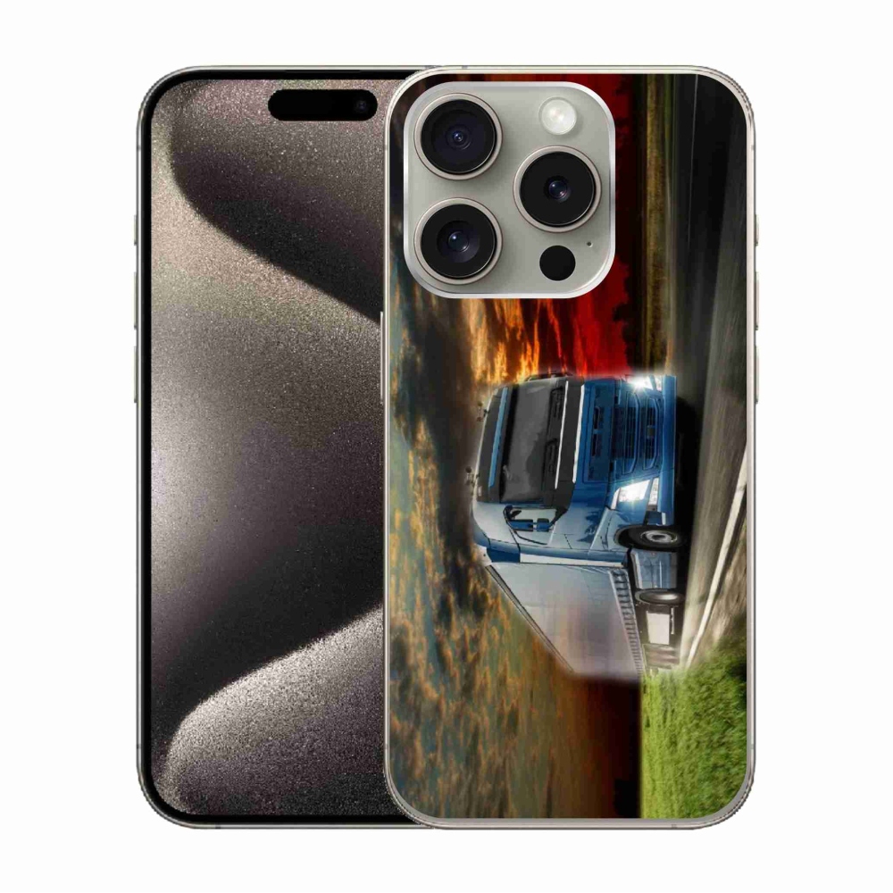Gelový kryt mmCase na iPhone 15 Pro - kamion 4