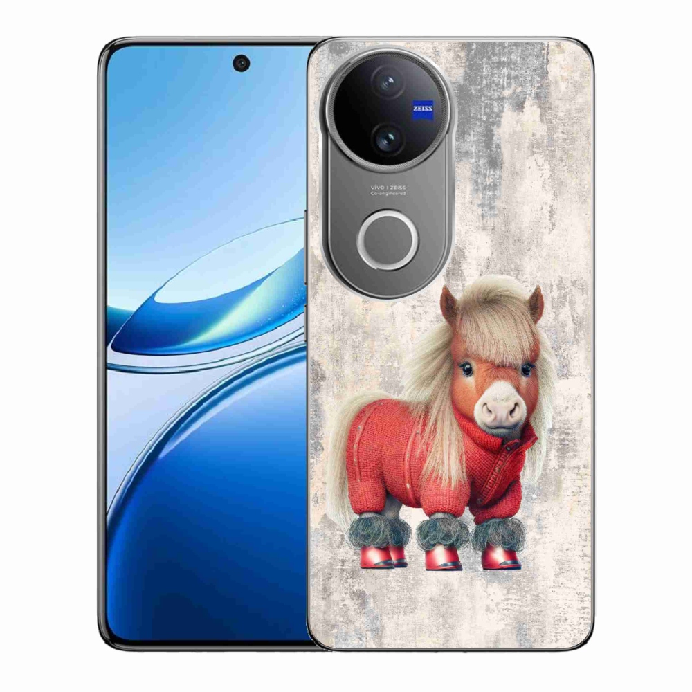 Gelový kryt mmCase na Vivo V50 5G - poník ve svetru