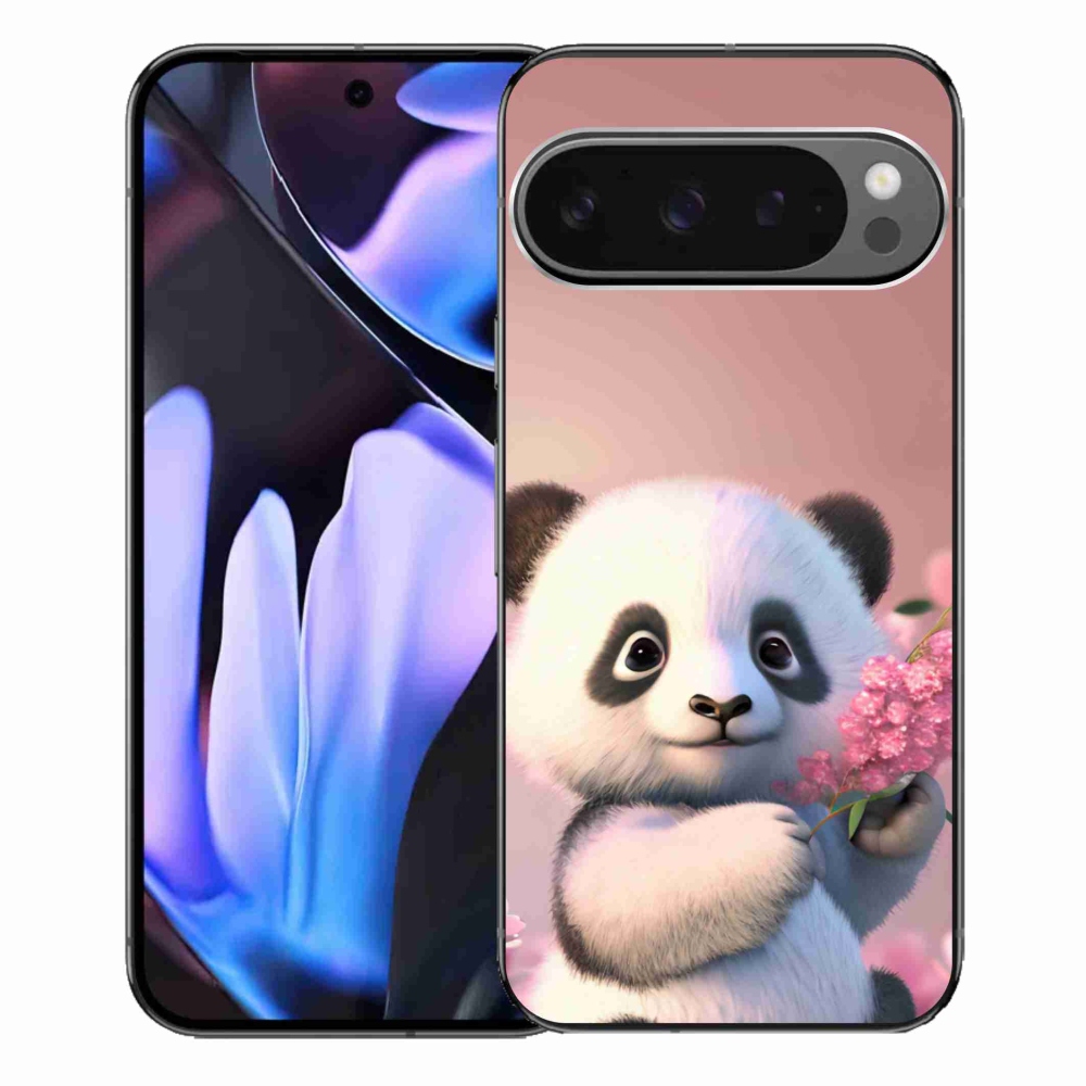 Gelový kryt mmCase na Google Pixel 9 Pro XL - roztomilá panda