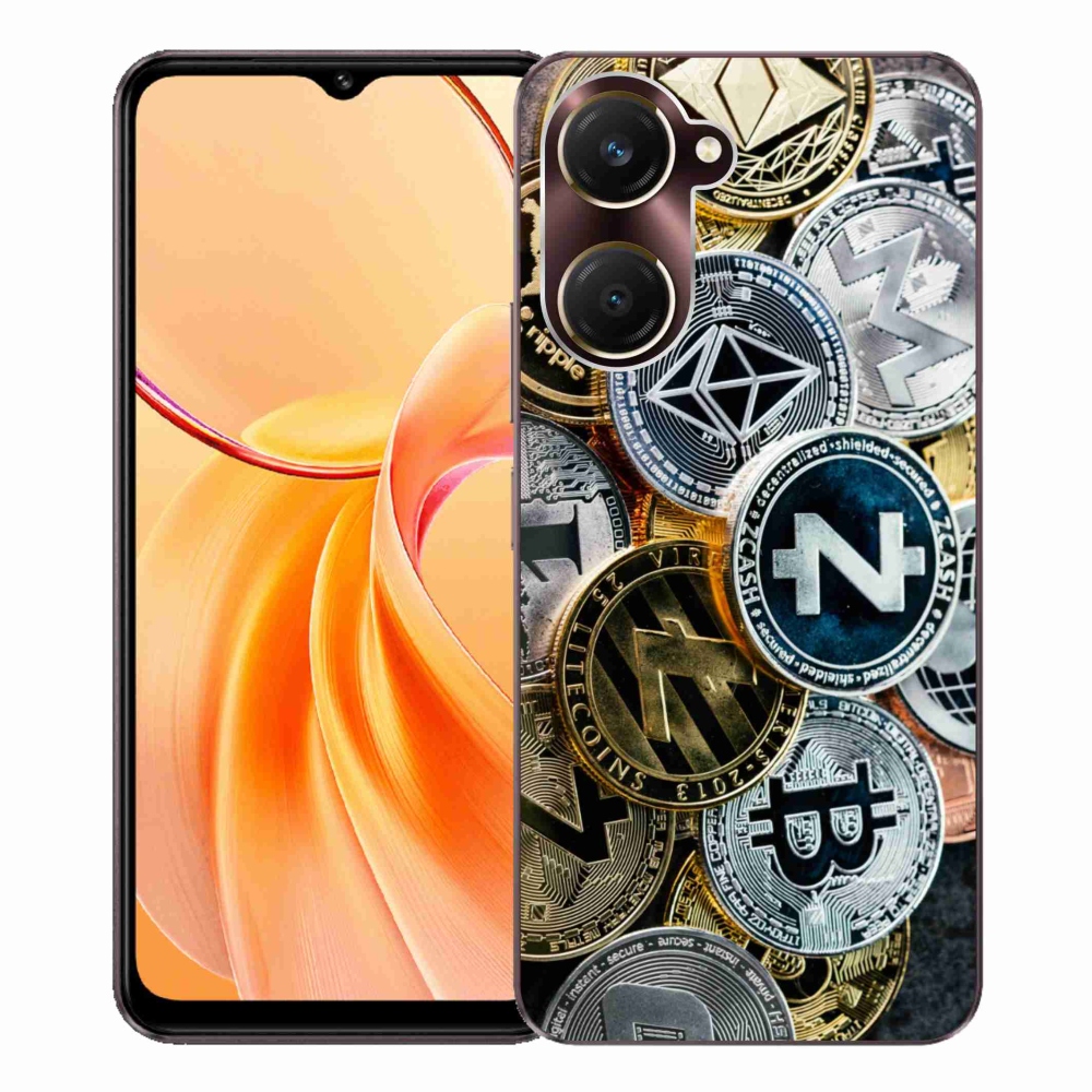 Gelový kryt mmCase na Vivo Y28s 5G - kryptoměny