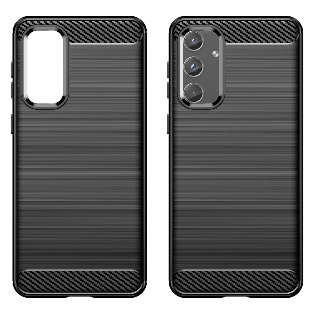 Carbon odolný gelový obal na Samsung Galaxy M55 5G - černý