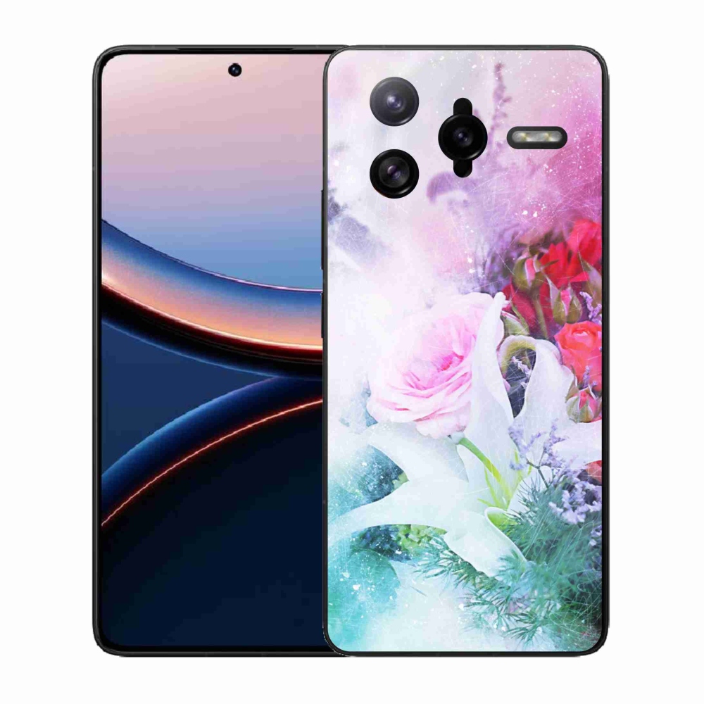 Gelový kryt mmCase na Xiaomi Poco F7 Ultra - květiny 4