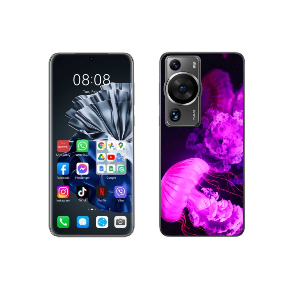 Gelový kryt mmCase na Huawei P60 Pro - medúza 1