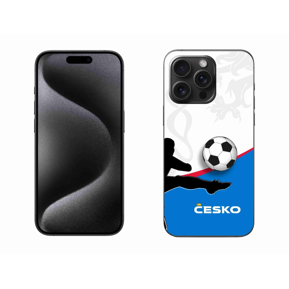 Gelový kryt mmCase na iPhone 15 Pro Max - fotbal Česko 3
