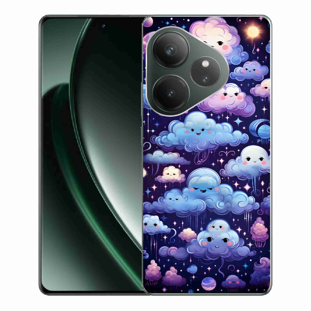 Gelový kryt mmCase na Realme GT 6 5G/GT 6T 5G - mráčky