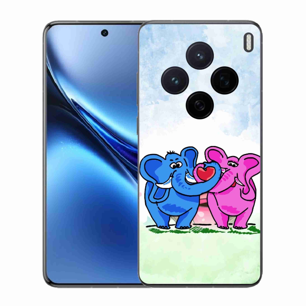 Gelový kryt mmCase na Vivo X200 5G - zamilovaní sloni