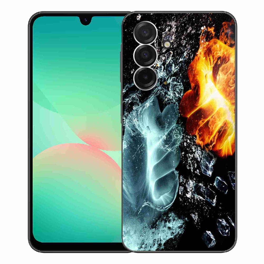 Gelový kryt mmCase na Samsung Galaxy A26 5G - voda a oheň