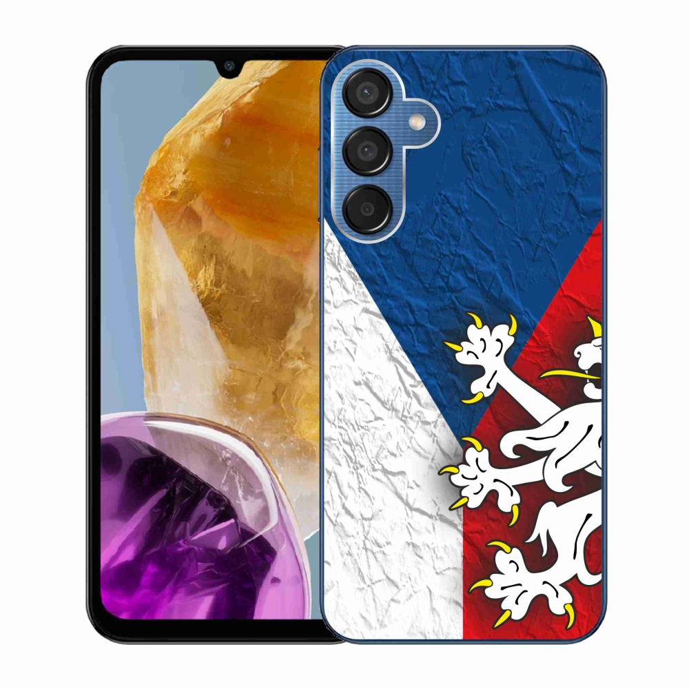 Gelový kryt mmCase na Samsung Galaxy M15 5G - česká vlajka 1