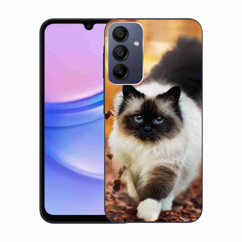Gelový obal mmCase na Samsung Galaxy A15 4G/5G - kočka