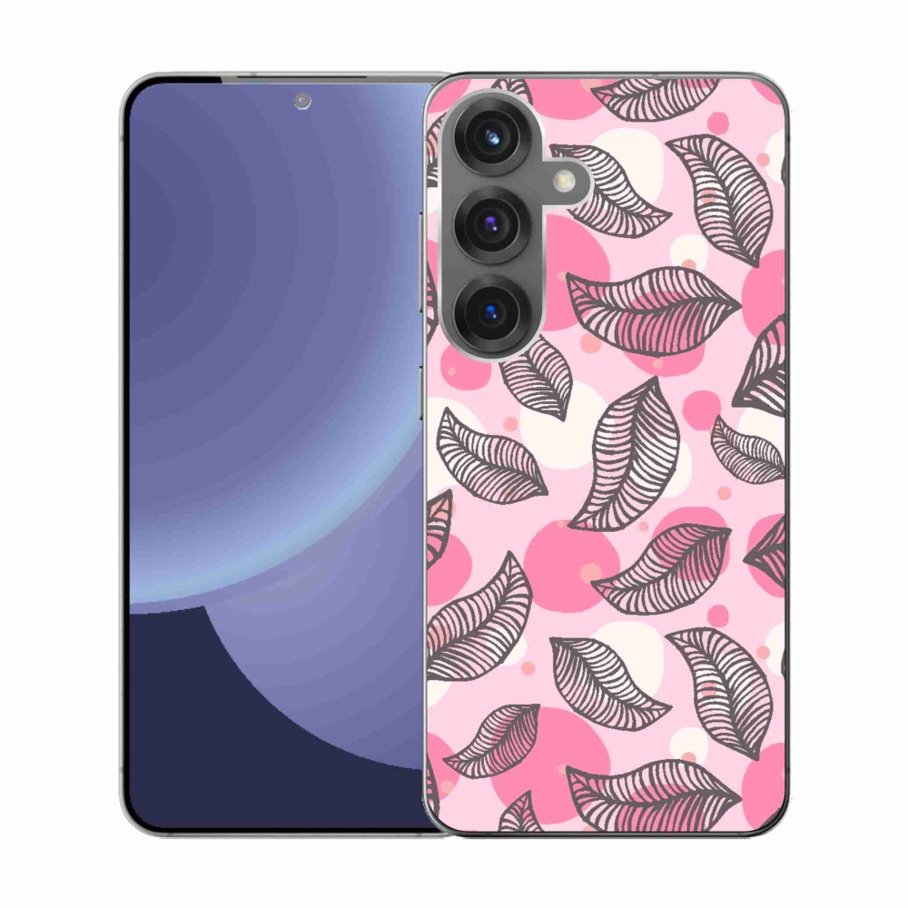 Gelový kryt mmCase na Samsung Galaxy S25 - kreslené padající listy