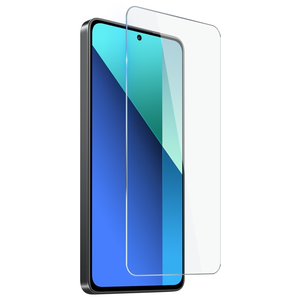 NORTHJO průhledný gelový obal + tvrzené sklo na Xiaomi Redmi Note 13 - průhledný