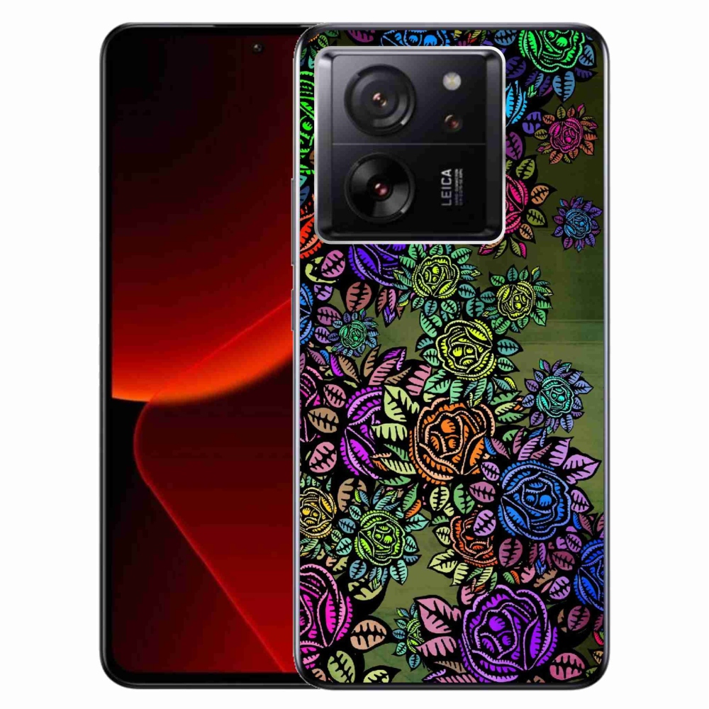 Gelový kryt mmCase na Xiaomi 13T/13T Pro - květiny 6
